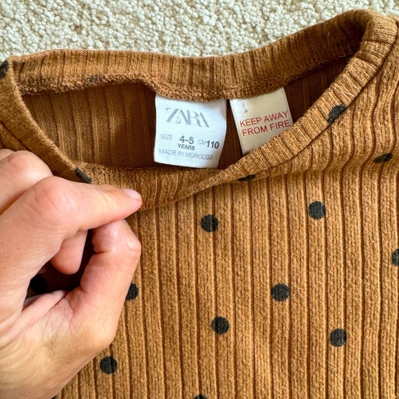 Zara polka dot matching set , size 4-5 - Picture 2 of 2